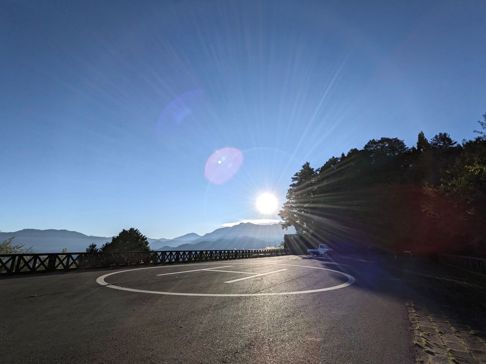 視野也很不錯的停機坪